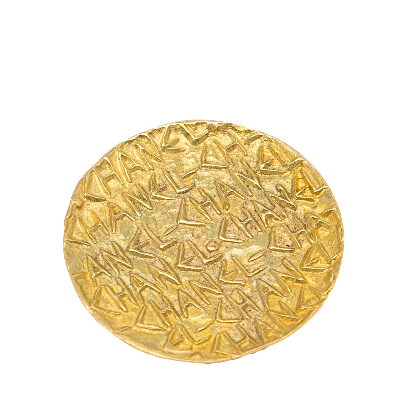 Gold Chanel CC Brooch