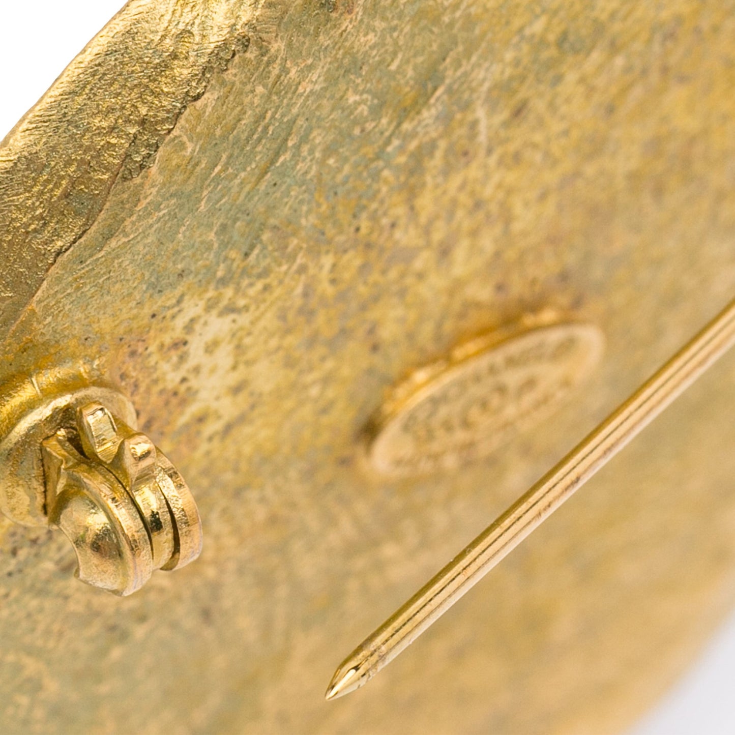 Gold Chanel CC Brooch
