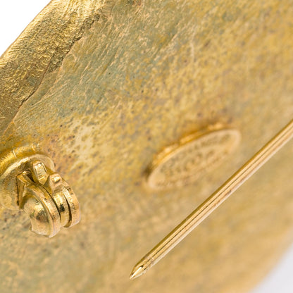 Gold Chanel CC Brooch