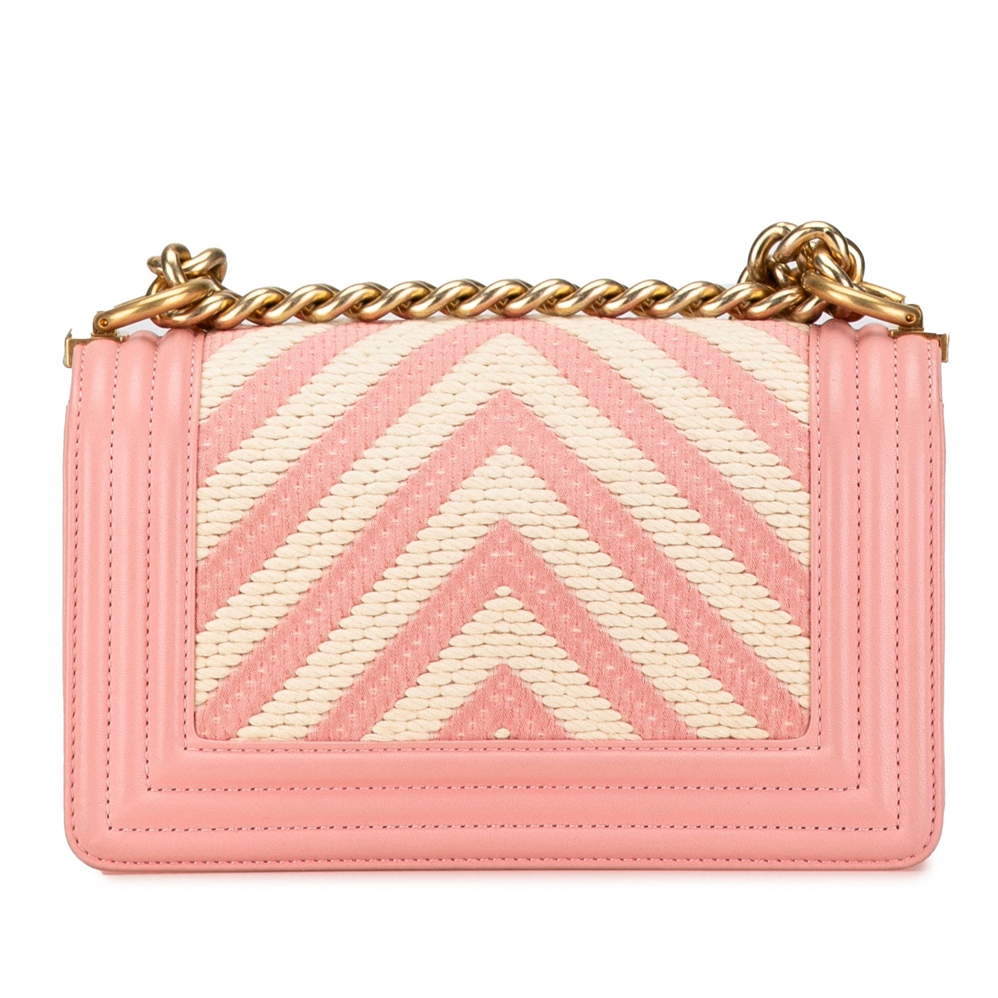 Chanel Sac Small Braided Chevron Boy Flap