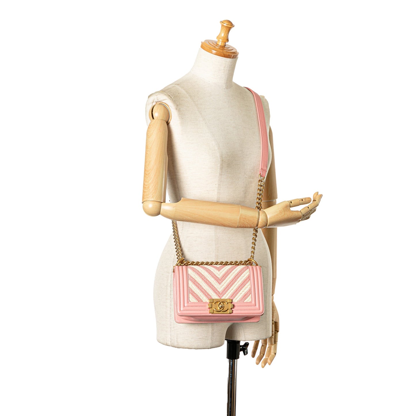 Chanel Sac Small Braided Chevron Boy Flap