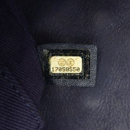 Blue Chanel Large Calfskin New Bubble Flap Shoulder Bag