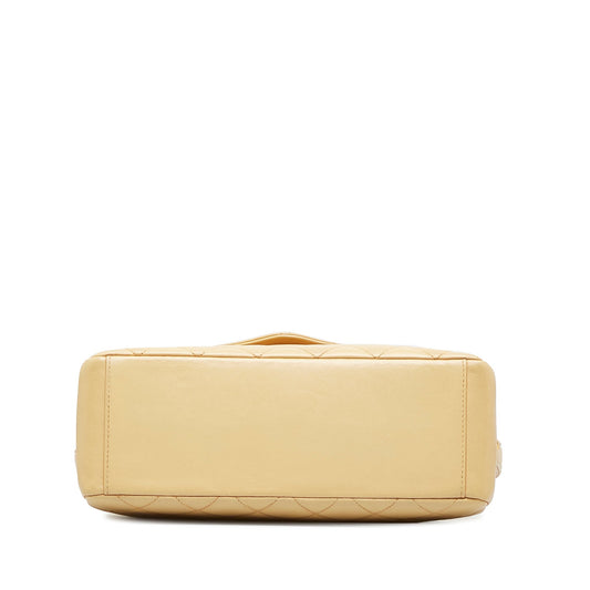 Brown Chanel Medium Lambskin Envelope Flap Handbag