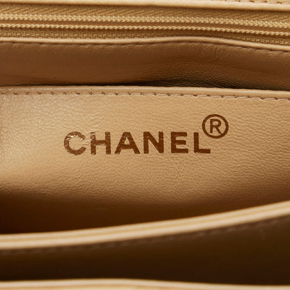 Brown Chanel Medium Lambskin Envelope Flap Handbag