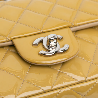 Chanel Sac Mini Rectangular Classic Patent Single Flap