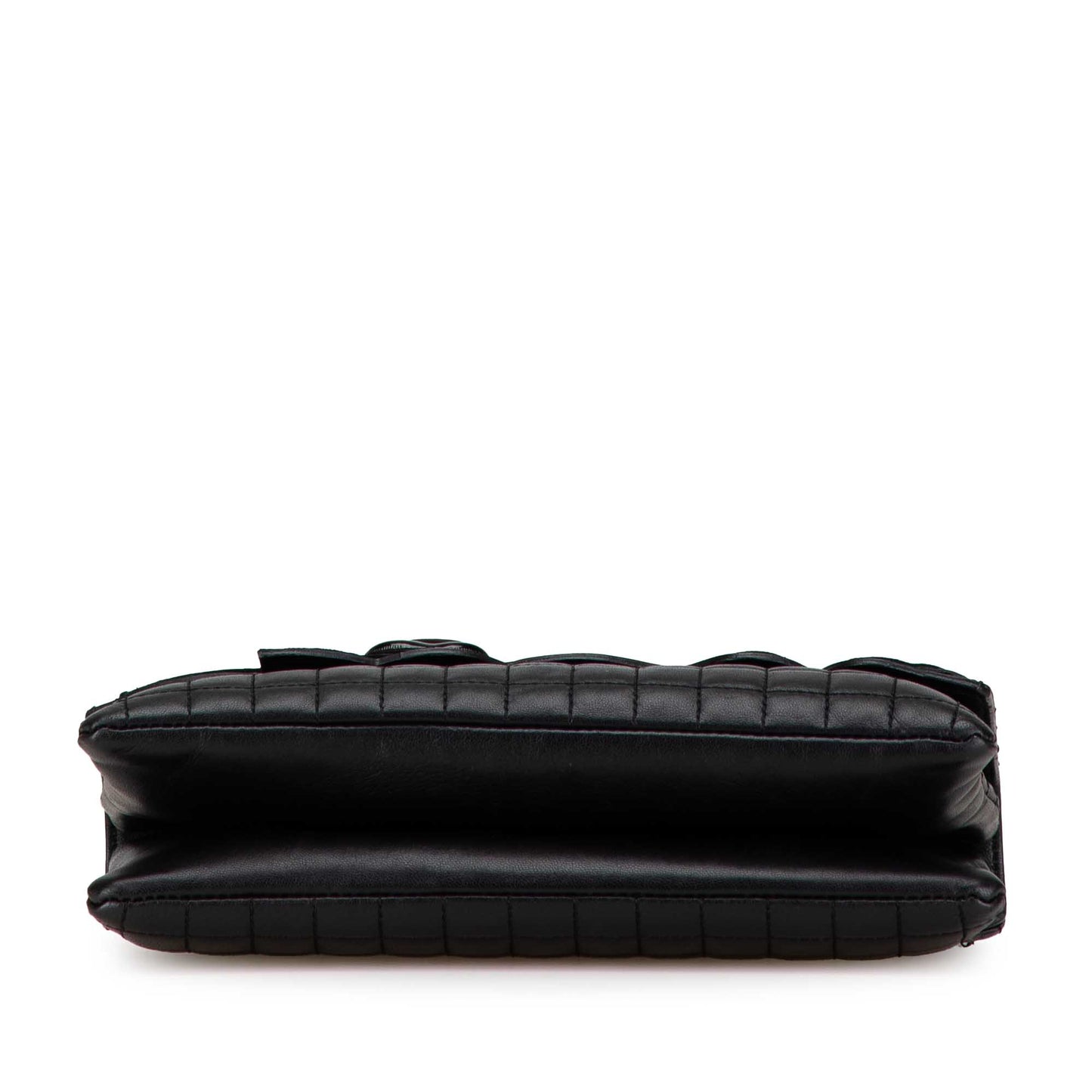 Black Chanel Choco Bar Calfskin Camellia No. 5 CC Shoulder Bag