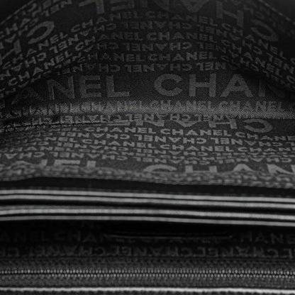 Black Chanel Choco Bar Calfskin Camellia No. 5 CC Shoulder Bag