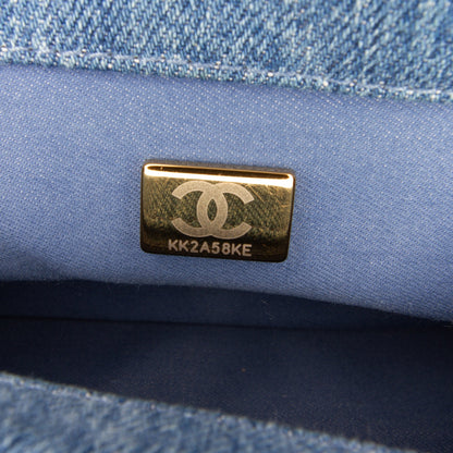 Chanel Sac Mini Rectangular Denim Mood Flap