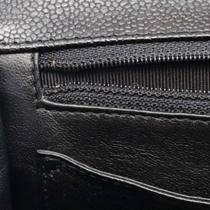 Black Chanel Caviar Kelly Top Handle Bag