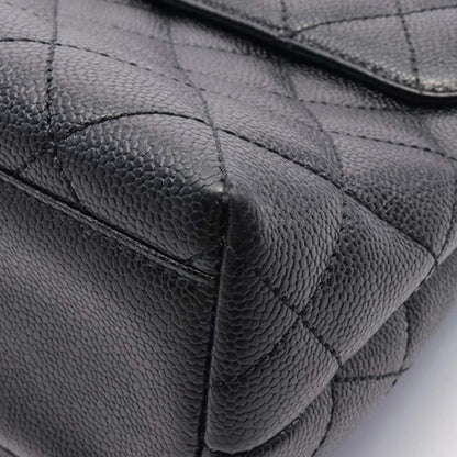Black Chanel Caviar Kelly Top Handle Bag