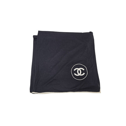 Chanel CC Logo Cashmere Silk Scarf