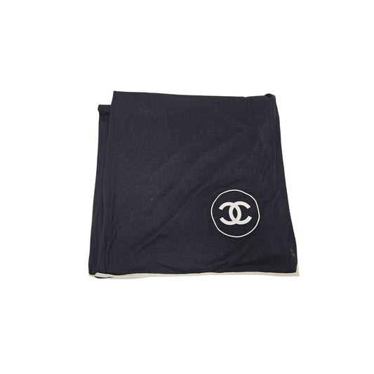 Chanel CC Logo Cashmere Silk Scarf