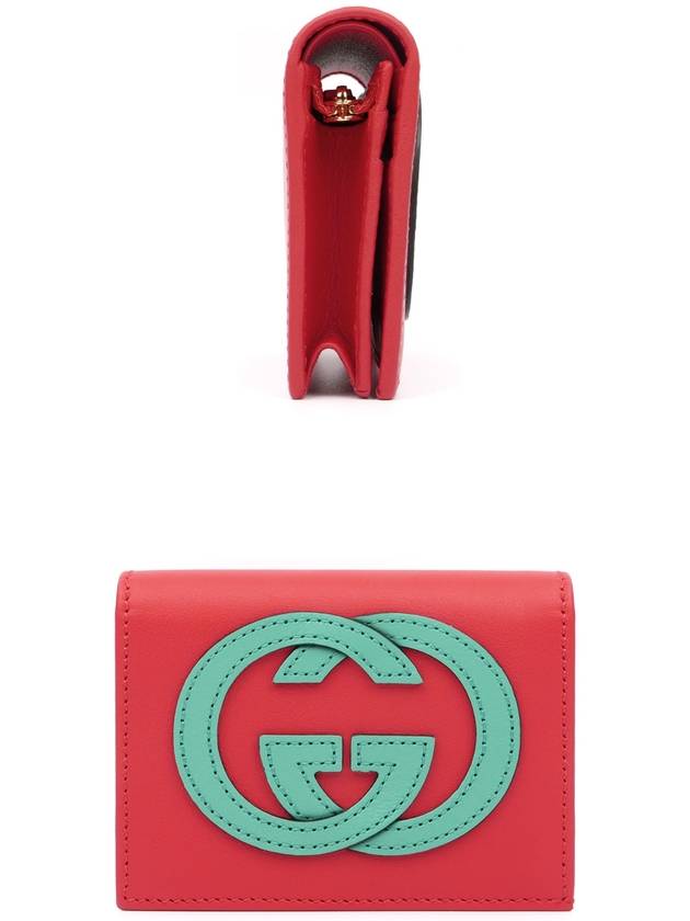 Gucci Basket Eclipse Half Wallet Red