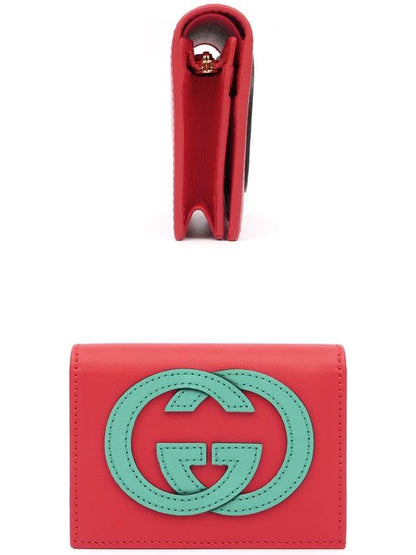 Gucci Basket Eclipse Half Wallet Red