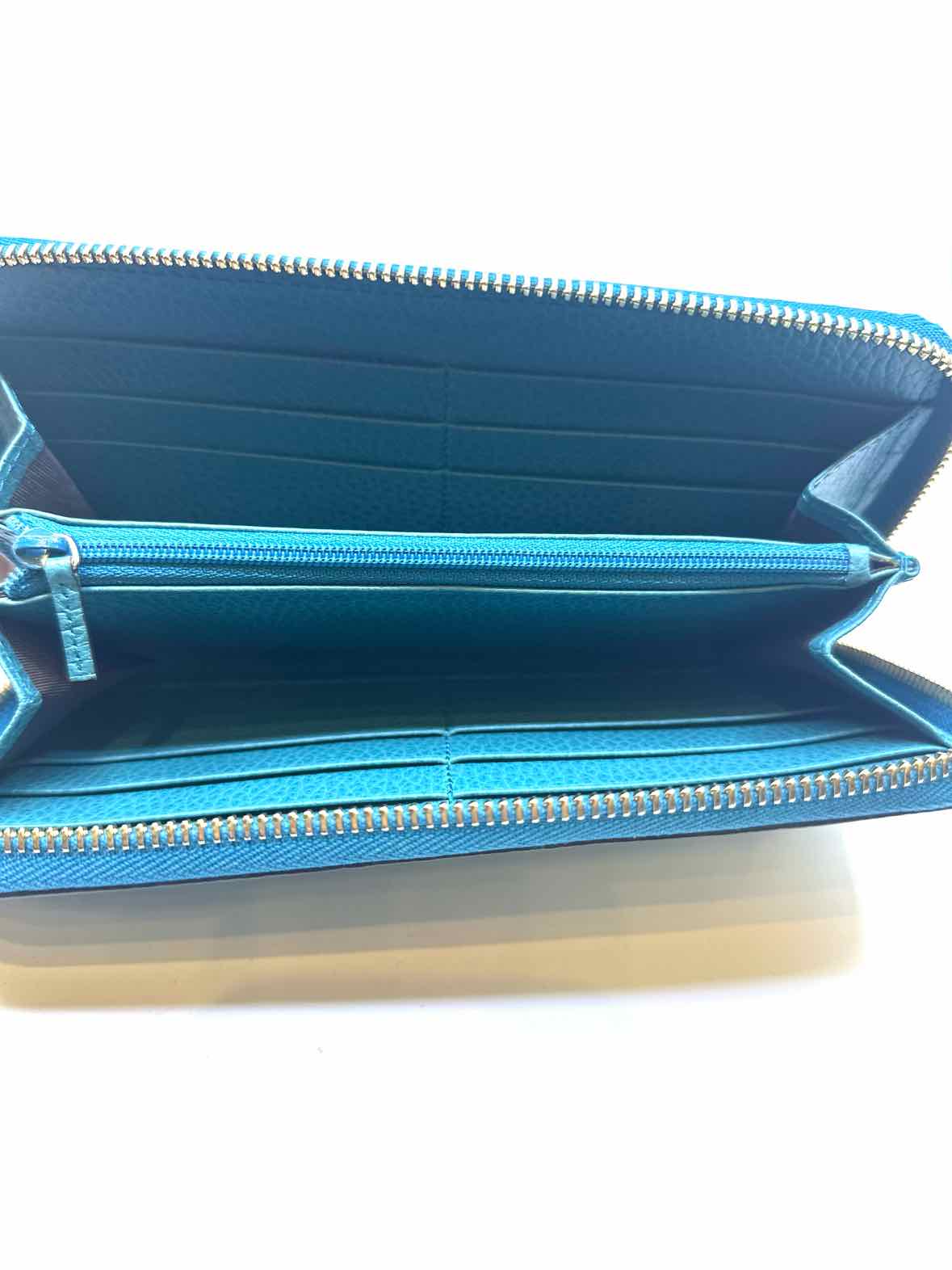 GUCCI Blue Leather Wallet