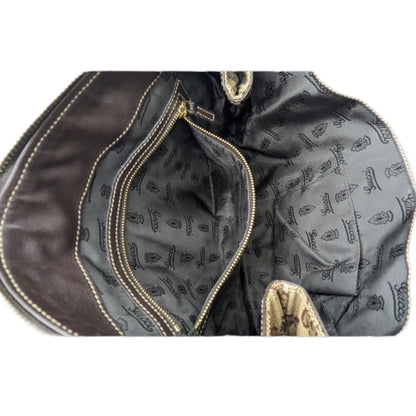 Gucci Beige/Ebony GG Crystal Hysteria Clutch Bag