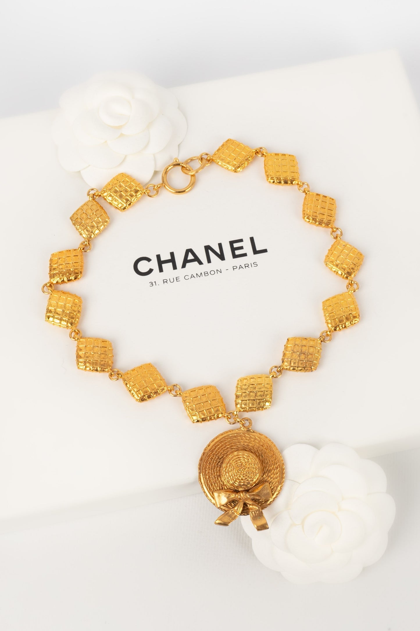 Collier matelass Chanel 1990s
