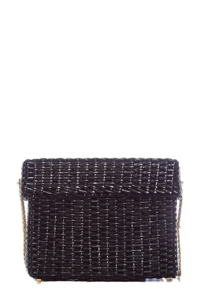 Chanel Black Wicker Basket Bag Cross-Body