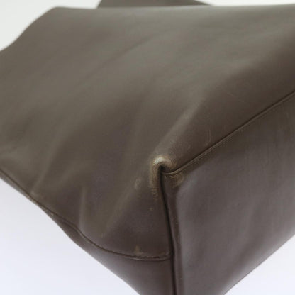 GUCCI Bamboo Shoulder Bag Leather Brown  ac2294