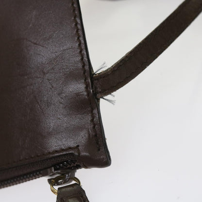 GUCCI Bamboo Shoulder Bag Leather Brown  ac2294