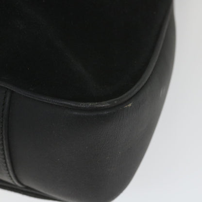 GUCCI Bamboo Shoulder Bag Suede Black 0012058 1577 0  ac2295