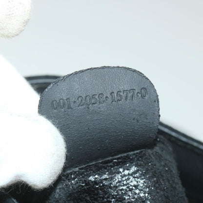 GUCCI Bamboo Shoulder Bag Suede Black 0012058 1577 0  ac2295