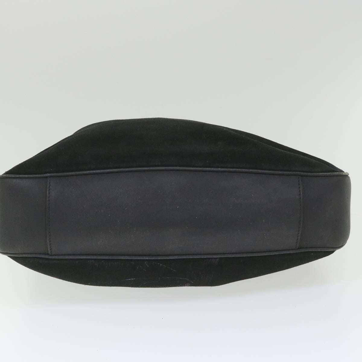 GUCCI Bamboo Shoulder Bag Suede Black 0012058 1577 0  ac2295
