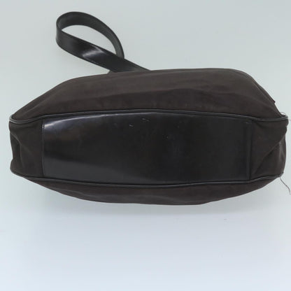 GUCCI Bamboo Shoulder Bag Nylon 2Set Black Brown  ac2337