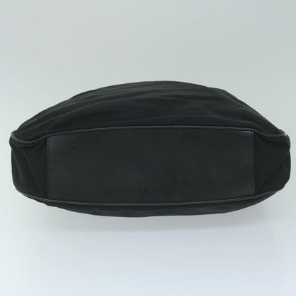 GUCCI Bamboo Shoulder Bag Nylon 2Set Black Brown  ac2337