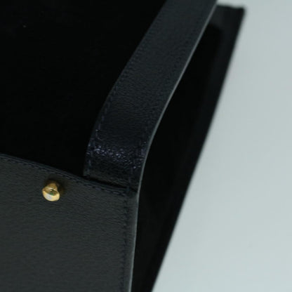 GUCCI Bamboo Hand Bag Suede Black 002 1098 0260  ac2366