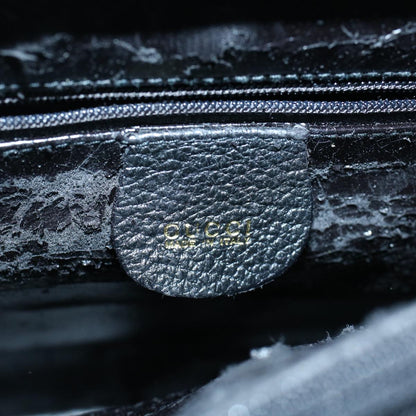 GUCCI Bamboo Hand Bag Suede Black 002 1098 0260  ac2366