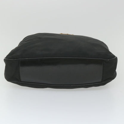 GUCCI Bamboo Shoulder Bag Nylon 2way Black  ac2467
