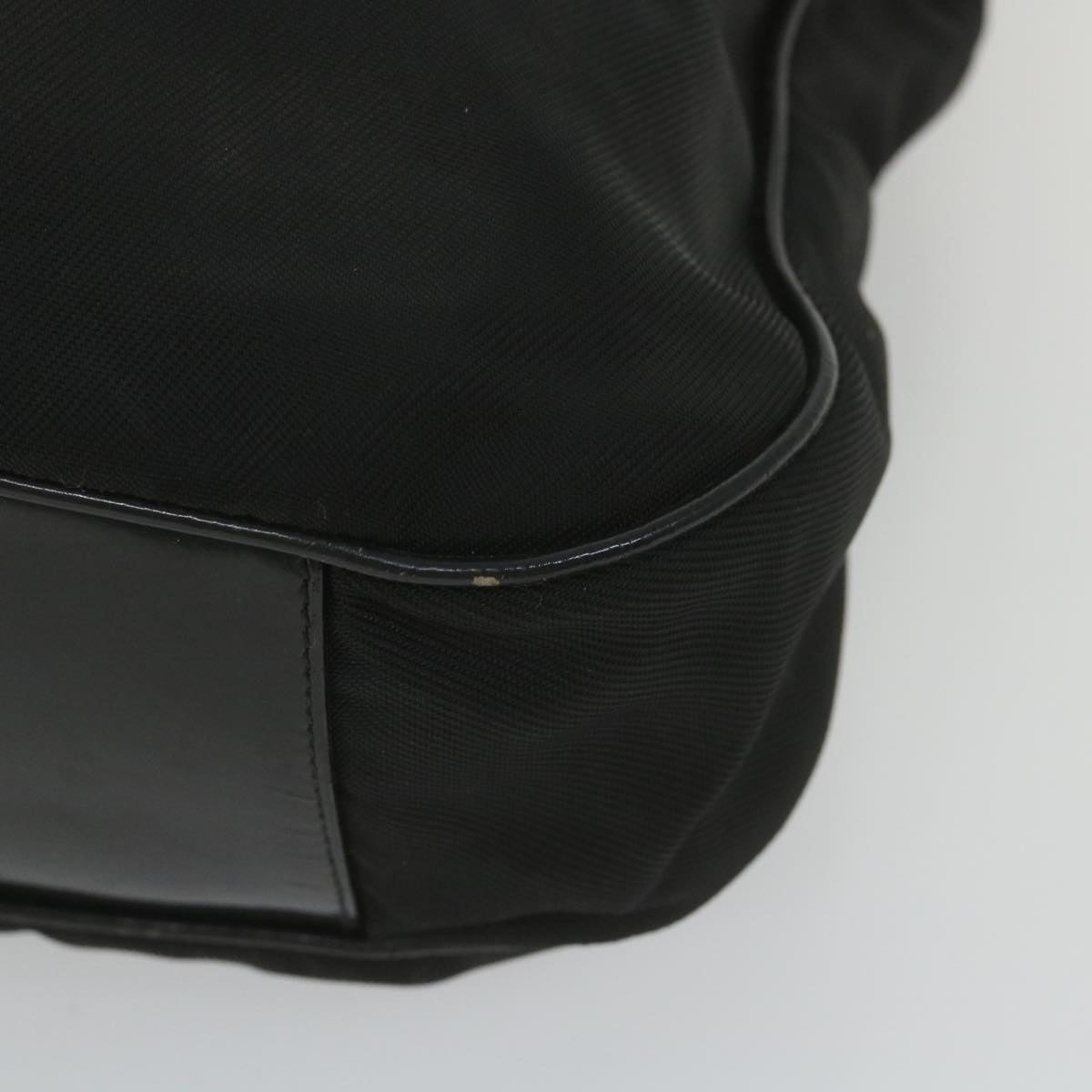 GUCCI Bamboo Shoulder Bag Nylon 2way Black  ac2467