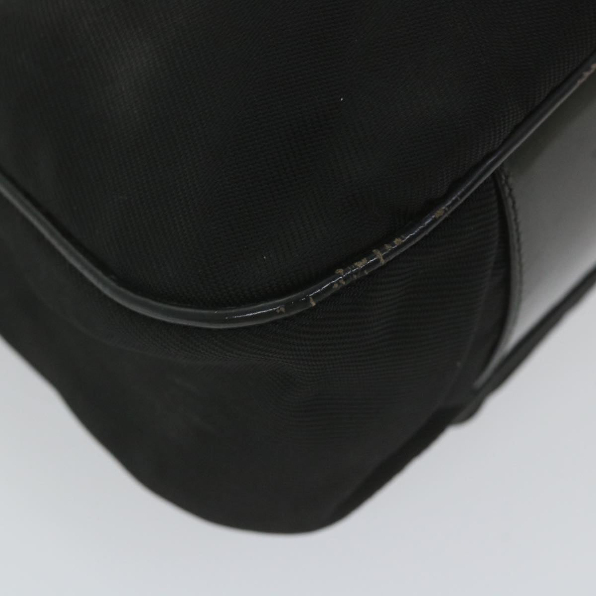 GUCCI Bamboo Shoulder Bag Nylon 2way Black  ac2467