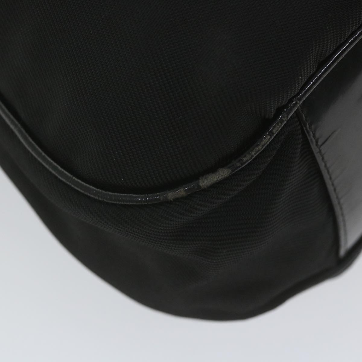 GUCCI Bamboo Shoulder Bag Nylon 2way Black  ac2467