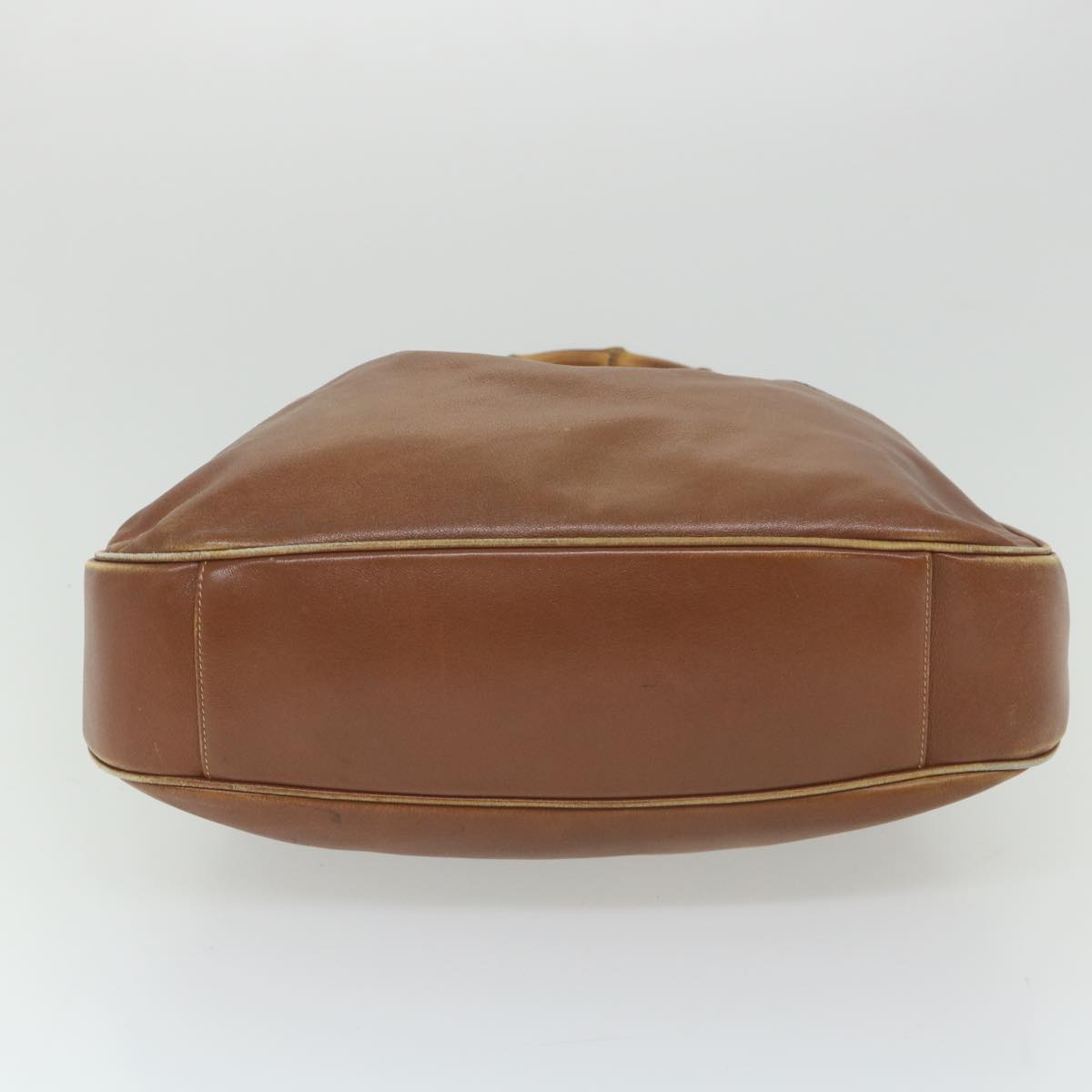 GUCCI Bamboo Shoulder Bag Leather 2way Brown  ac2472