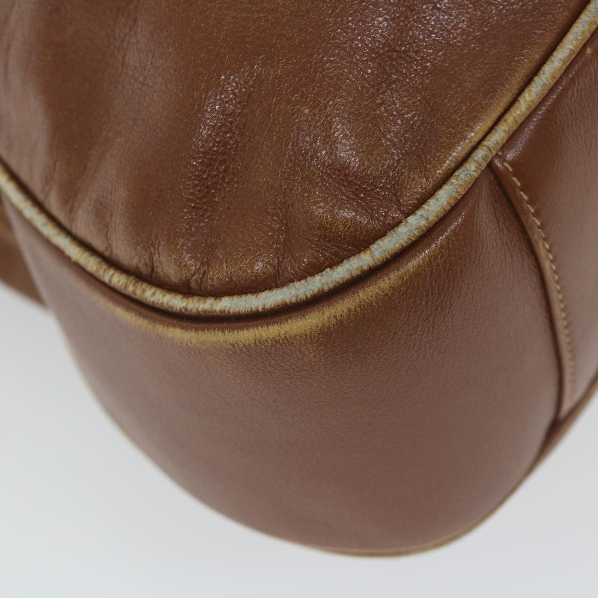 GUCCI Bamboo Shoulder Bag Leather 2way Brown  ac2472