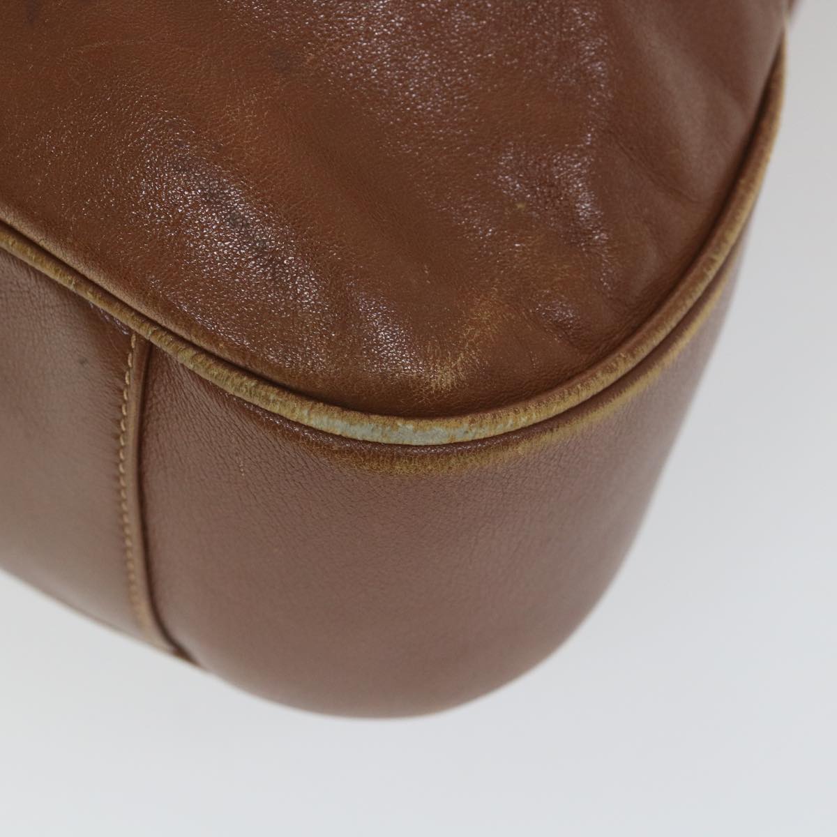GUCCI Bamboo Shoulder Bag Leather 2way Brown  ac2472