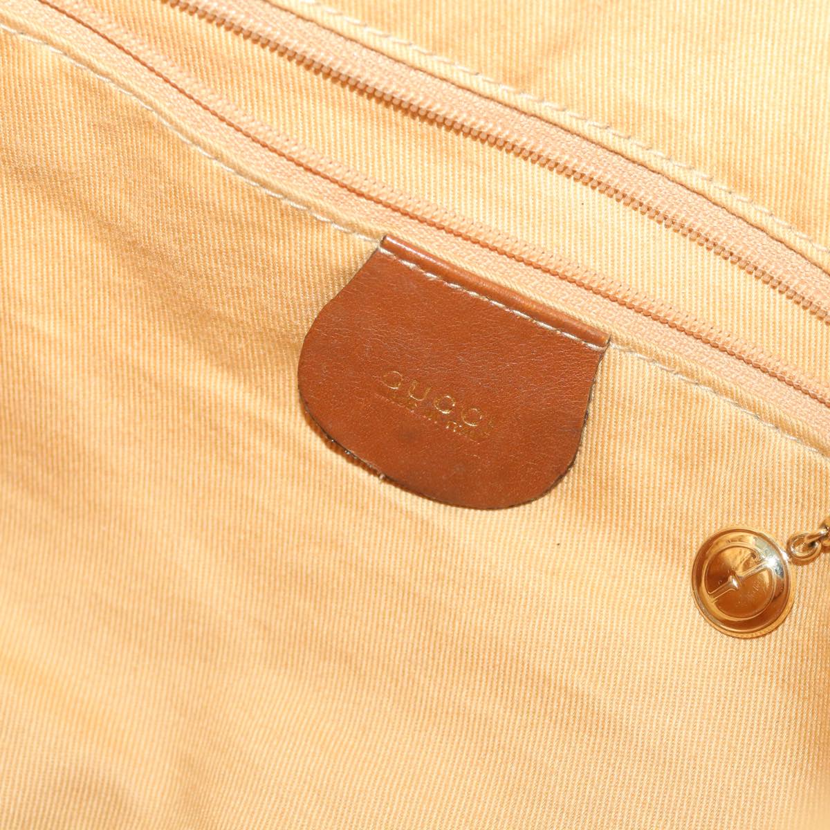 GUCCI Bamboo Shoulder Bag Leather 2way Brown  ac2472