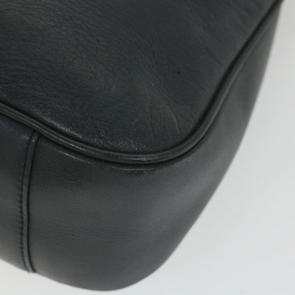 GUCCI Bamboo Shoulder Bag Leather 2way Black  ac2473