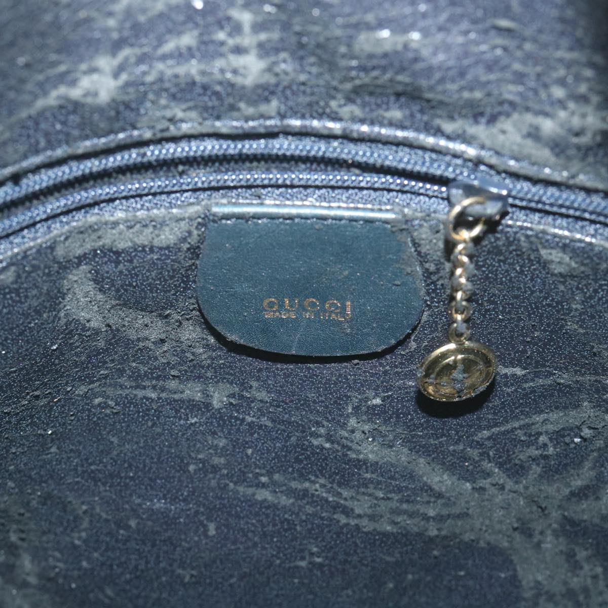 GUCCI Bamboo Shoulder Bag Leather 2way Black  ac2473