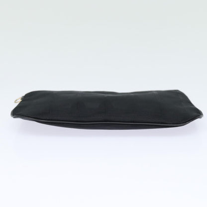CHANEL New Travel Line Pouch Nylon Black CC ac3133