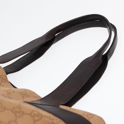 GUCCI GG Canvas Tote Bag Beige Silver 73983  ac3207