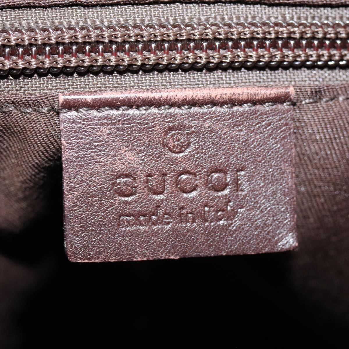 GUCCI GG Canvas Tote Bag Beige Silver 145971  ac3208