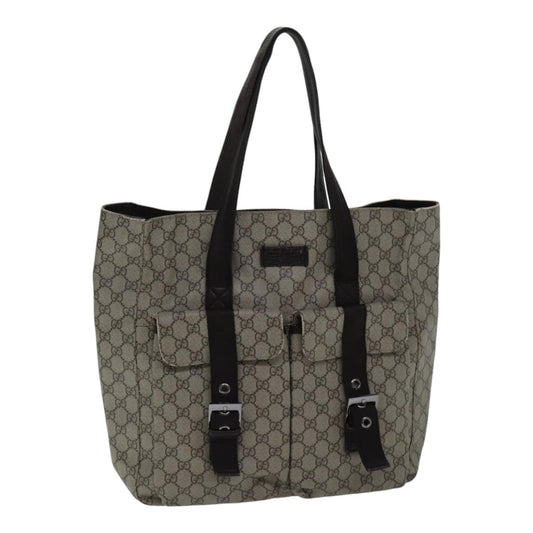GUCCI GG Canvas Tote Bag Coated Canvas Beige  ac3262