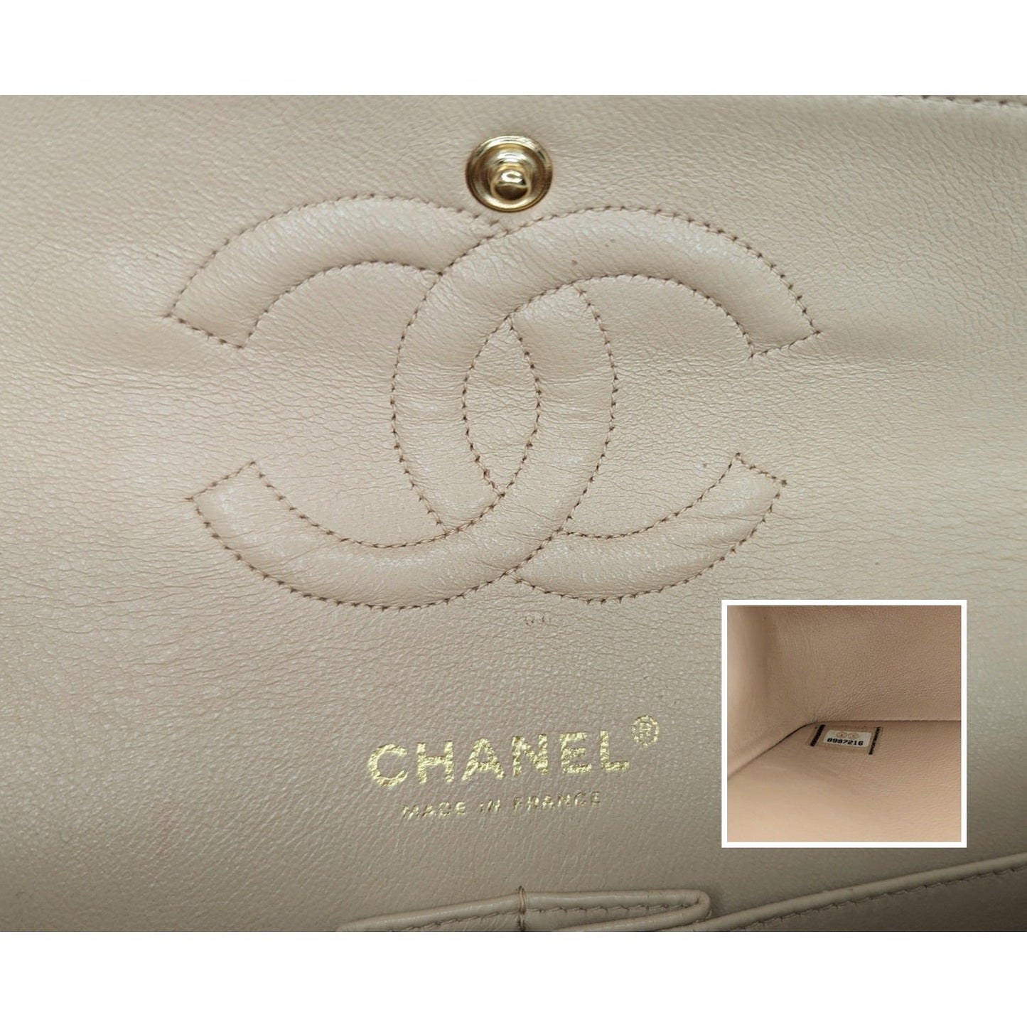 Chanel Vintage Classic Quilted Lambskin Medium Double Flap