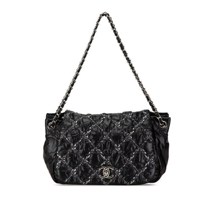 Chanel Nylon Leather Chain Shoulder Bag