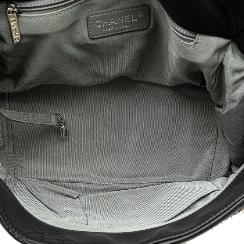 Chanel Nylon Leather Chain Shoulder Bag