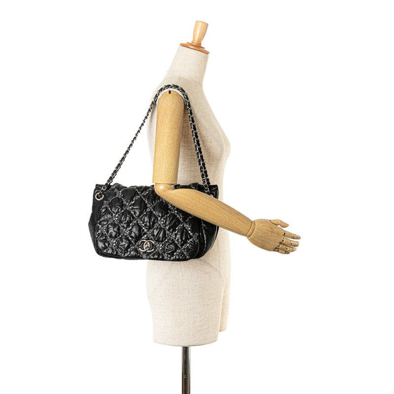 Chanel Nylon Leather Chain Shoulder Bag
