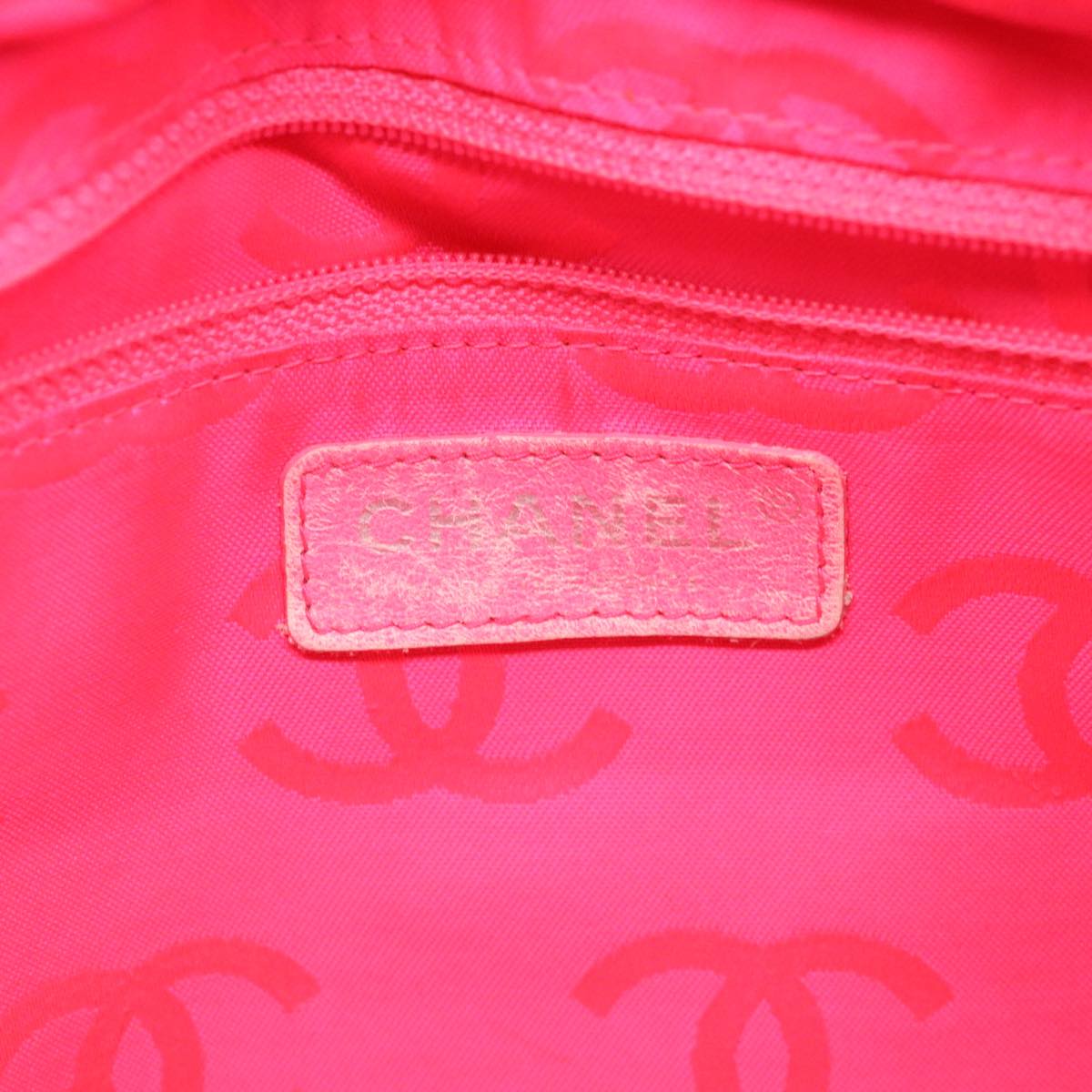 CHANEL Cambon Line Tote Bag Pink Gray CC am3204